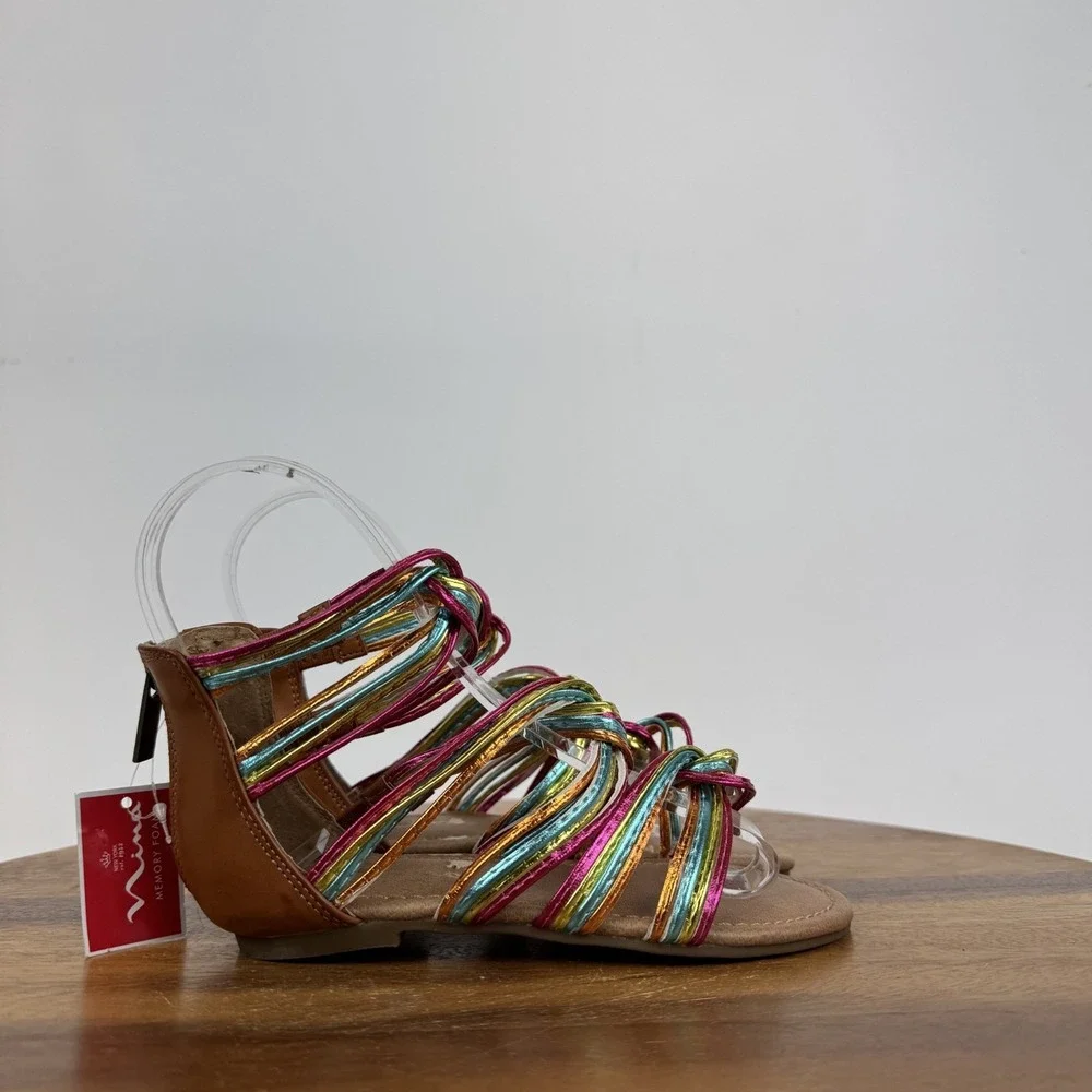 New NWOB Little Kids Girls Nina Marietta‎ Metallic Gladiator Sandals Size 11 C